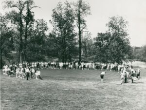 Golf exhibition at the WC course, 1959