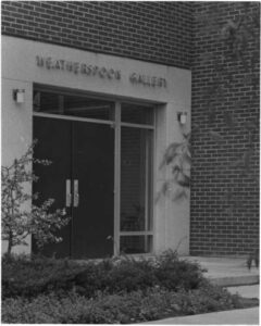 Entrance to the Weatherspoon Art Gallery in the McIver Building, 1967