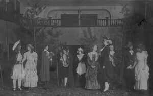 Photo from the play The Rivals, hosted by the Adelphian Literary Society, 1913