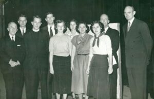 Student leaders and speakers at Religious Emphasis Week, 1950