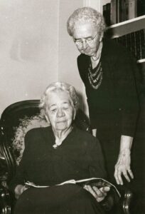 Mary and Annie (standing) Petty, 1952