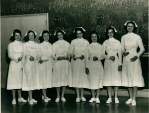 First graduating class of the Department of Nursing Education, 1959